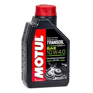 MOTUL TRANSOIL EXPERT 1л (10W40) п/ синтетическое ( трансмиссионное масло для 2Т/4T мототехники)